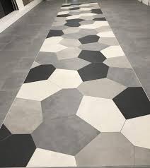 Jan 13, 2020 · three types of tile lend luxury to this modern farmhouse bathroom: Just Fun No Way This Creative Shape And Layout Of Ceramic Tile Makes For An Unique Entrance You Ll Remember Whyti Foyer Flooring Installation Ceramic Tiles