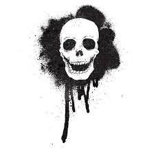 Graffiti Spray Paint Stencil Skull Photographic Print Lineartestpilot Allposters Com