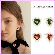 グリーン（緑）系 ピアス(レディース)