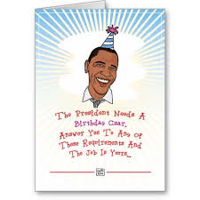 Birthday Card From The President Barack Obama Birthday Card Zazzle Com Barack Obama Birthday Birthday Cards Birthday Card Online