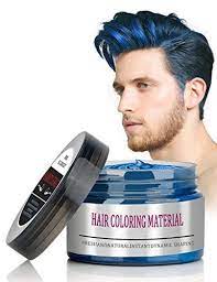 Bmk Blue Color Hair Wax Matte Hairstyle Pomades Disposable Temporary Modeling Natural Hair Styling Party Hairstyles Mens Hairstyles Thick Hair Mens Hairstyles