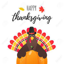 Please like us to get more ecards like this. Happy Thanksgiving Day Flat Style Design Poster With Turkey Royalty Free Cliparts Vectors And Stock Illustration Image 127997777