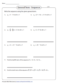 Write The Sequence Using The Given General Term Sequence Writing Sequence And Series Math Writing