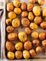 According to bbc good food, a potato takes roughly 60 to 80 minutes to bake at a temperature of 200 degrees for large potatoes, a 2015 the kitchn recipe noted that it will take a large russet potato 50 to 60 minutes to bake at 425 degrees f. Roasted Baby Potatoes With Rosemary And Garlic Bake Eat Repeat