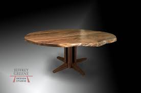 Usually ships within 5 to 7 days. Criss Cross Wood Slab Dining Table Jeffrey Greene
