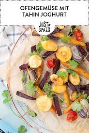 Ofengemuse Mit Tahin Joghurt Rezept Rezepte Gemuse Rezepte Gesund Gemuse Rezepte Vegan