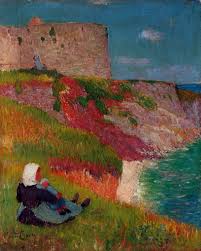 Henri Moret View Of Port Louis 1891 France Art Seascape Paintings Port Louis