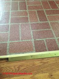 Vinyl composite tile requires an adhesive to gluedown. How To Identify Resilient Flooring Or Sheet Flooring That May Contain Asbestos