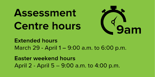 The countdown can include all days and all hours, or just specific days (e.g. Kingstonhsc On Twitter Important Information The Covid19 Assessment Centre In Ygk Is Running Extended Hours Until April 1st 9am To 6pm Each Day Then Regular Hours Over The Holiday Weekend