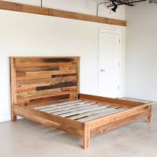 Rustic Reclaimed Wood Bed What We Make Wood Platform Bed How To Make Bed Rustic Bed Frame