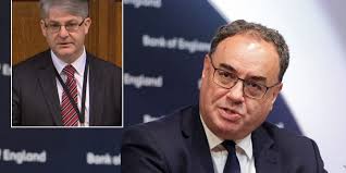 Andrew Bailey dubbed 'a clown and an utter liability' by furious Tory MP