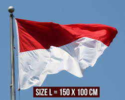 Bendera negara indonesia yang secara singkat disebut bendera negara adalah sang merah putih. Jual Bendera Merah Putih Bendera Indonesia L Di Lapak Konveksi Army Bandung Bukalapak