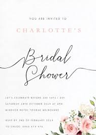 bridal shower party invitations