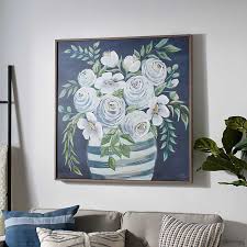 With thousands of canvas and framed art prints to choose from, you're bound to find the perfect the canvas is awesome and the colors are so vibrant. Blue Floral Vase Framed Canvas Art Print Kirklands