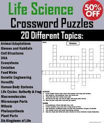 Science crossword puzzles with printable answers · in addition to completing the puzzle they can create a mind map of the terms used in the puzzle. Life Science Crossword Puzzles Bundle Teaching Resources