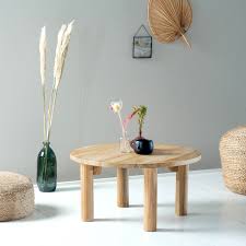 Acheter en ligne cronos | table ronde by ethimo, table de jardin ronde en teck, collection cronos. Table Basse Ronde En Bois De Teck 80 Boston