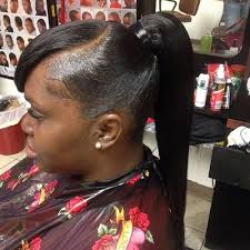 African American Black Ponytail Hairstyles With Bangs African American Ponytail Hairstyles Hair Styles Ponytail Hairstyles Cute Ponytail Hairstyles
