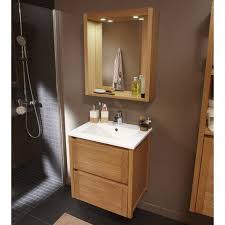 Caisson Meuble Sous Vasque L 59 X H 61 5 X P 45 Cm Marron Fjord Meuble De Salle De Bain Double Vasque Salle De Bain Leroymerlin Salle De Bain
