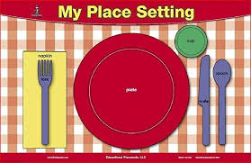 Table Setting Manners Placemat Placemats Table Settings Manners