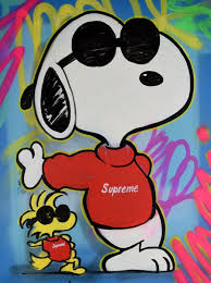Ivan Rubio Cross Magri Snoopy Street Catawiki Snoopy Wallpaper Cartoon Painting Pop Art Drawing