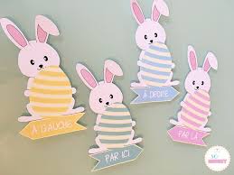 Diy Des Panneaux Lapins Pour Decorer Votre Jardin A Paques Free Printable So Mummy Paques Deco Paques Lapin