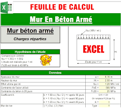 Ms excel est une application populaire dans le monde entier utilisée pour gérer des données cruciales et effectuer des calculs complexes. Feuille De Calcul Excel Mur En Beton Arme