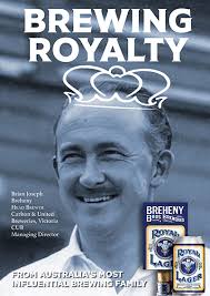 Breheny Bros. Breweries 'Brewing Royalty' Royal Lager Poster
