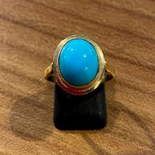 Ce bijou a été imaginé, designé et fabriqué en france dans nos ateliers partenaires dans le respect de nos valeurs éthiques. Maison Halter Gold Turquoise Ring