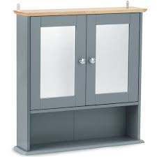 Wall mounted wooden medicine cabinet. Vonhaus Bathroom Cabinet With Mirror Grey Double Door Wall Mounted Storage Cupboard Wooden Medicine Cabinet With 4 Shelves Buy Online In Bahamas At Bahamas Desertcart Com Productid 67750645