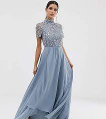 Tall maxi dresses for tall women in casual and dressy styles. Asos Tall Asos Design Tall Maxi Dress With Short Sleeve Embellished Bodice
