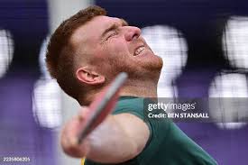 South Africa's athlete Victor Hogan competes in the men's discus... News  Photo