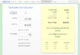 tip sales tax calculator salecalc com