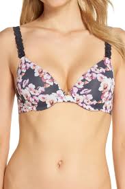 High fashion, luxury, and modern design define the natori brand. Natori India Ink Night Flower Printed Pure Luxe Underwire T Shirt Bra Cheapundies