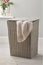 Woven wicker basket laundry hamper. Buy Woven Laundry Hamper From The Next Uk Online Shop