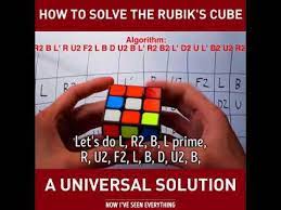 There is no universal algorithm to solve a rubik's cube. How To Solve The Rubik S Cube A Universal Solution Rubiks Cube Solving A Rubix Cube Rubric Cube