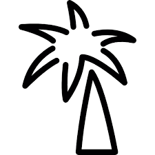 free icon coconut tree doodle outline free icon coconut tree doodle outline