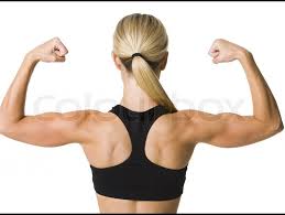 Start standing with hips pushed back so torso is either tilted 45 degrees or parallel to floor (as pictured), arms extended toward floor, hands holding weights. Muscles Of A Woman S Back On White Stock Image Colourbox