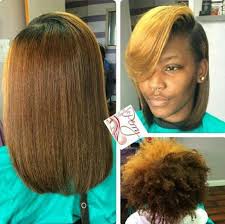 Short hair with light layers gains the right amount of volume and makes the style look fuller. Short Hair Side Part Silk Press