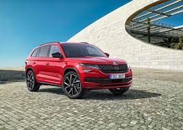 With the unmistakable škoda inscription. Skoda Kodiaq Sportline And Skoda Kodiaq Scout At The Iaa 2017 Skoda Storyboard