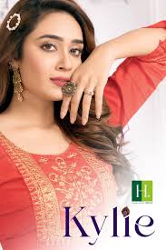 HIRWA PRESENT KYLIE FESTIVE WEAR GHERA SHORT KURTIS COLLECTION