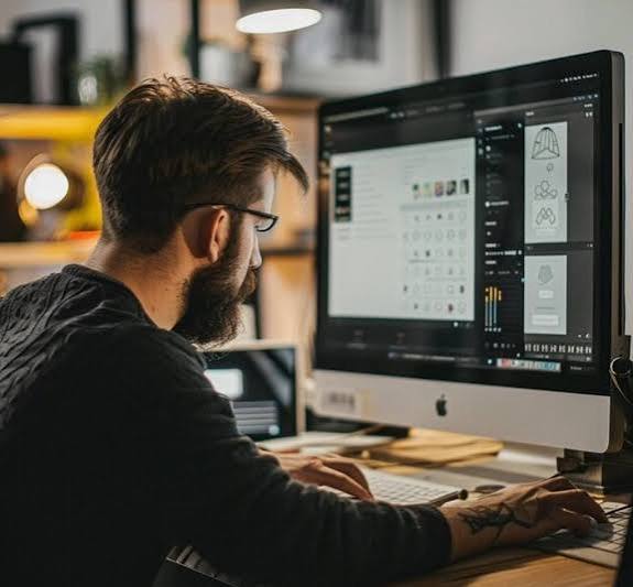 Developer writing custom code across multiple screens