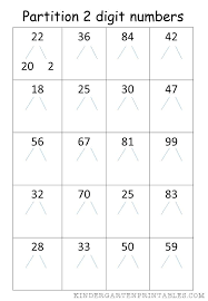 Partition 2 Digit Numbers Worksheet Free Printables Partition 2 Digit Numbers Works Free Printable Worksheets Ks1 Maths Worksheets First Grade Math Worksheets