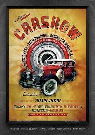 Classic Car Show Flyer Poster Classic Car Show Poster Template Design Classic Cars
