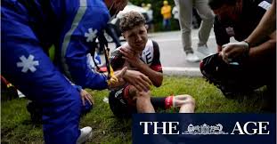 The tour de france is no stranger to massive crashes, and on saturday a major crash happened early in stage 1. Krdwt4nshcrz1m