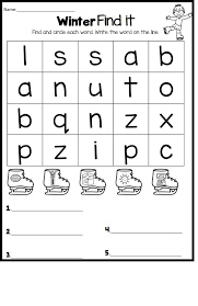January No Prep Pages For Kindergarten In 2020 Kindergarten Word Search Winter Words Word Find