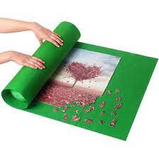 These mats are 3/4 thick and feature a waffle back that helps to absorb sound and impact noise and will help to diffuse the impact from impacting your subfloor. Roll Up Puzzle Mat Holds Up To 1500 Pieces Puzzle Not Included Best Buy Canada