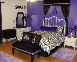 Black And Purple Room Teenage Girl Bedroom Gothic Nuance In Purple And Black Purple Bedroom Decor Cool Rooms For Teenagers Bedroom Design