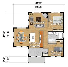 Contemporary Style House Plan 2 Beds 1 Baths 850 Sq Ft Plan 25 4382 New House Plans Vacation House Plans House Plans