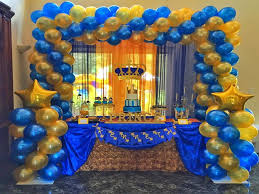 Prince Baby Boy 1st Birthday Decoration Ideas For Boy Pin By Linda Phillips On Prince Birthday Theme First Birthday Decorations Boy Birthday Balloon Decorations Boy Birthday Parties