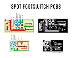 Perf And Pcb Effects Layouts 3pdt Footswitch Pcbs Guitar Pedals Diy Guitar Pedal Guitar